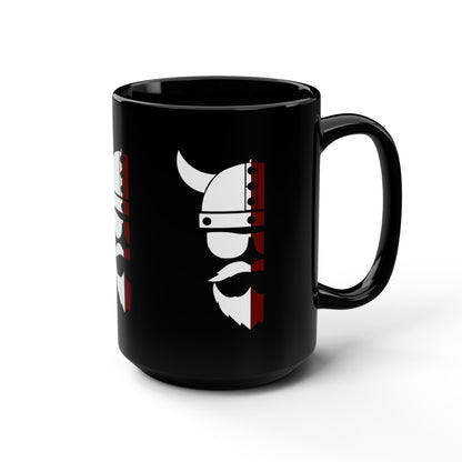 ZV White Face Black Mug, 15oz - THE ZEN VIKING