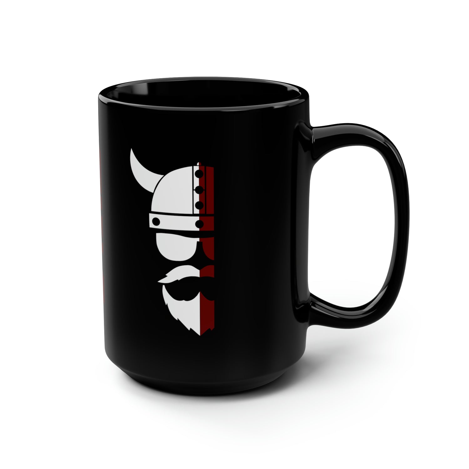 ZV White Face Black Mug, 15oz - THE ZEN VIKING