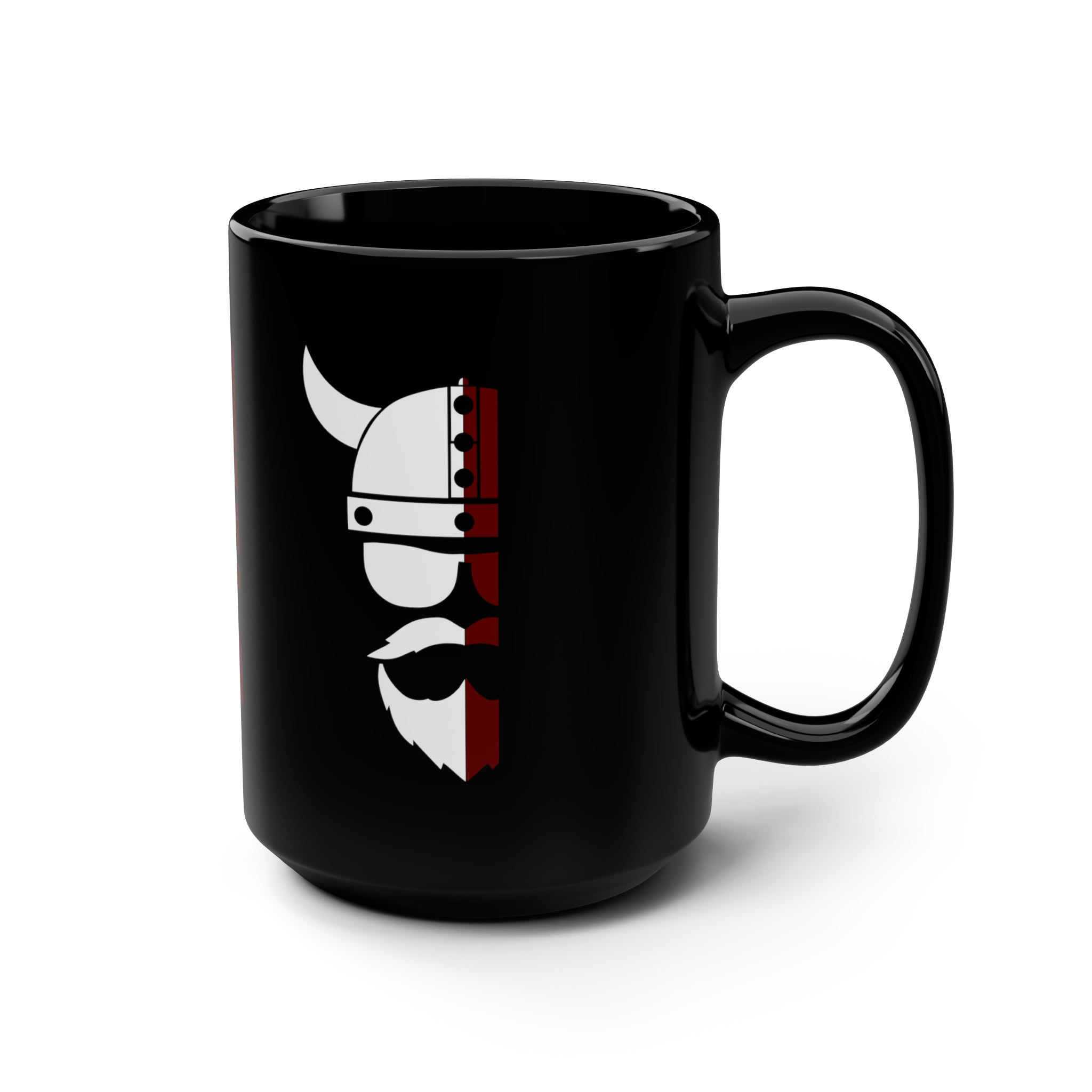 ZV White Face Black Mug, 15oz - THE ZEN VIKING
