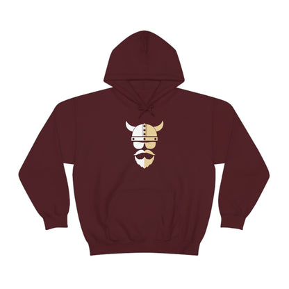 ZV White Half Heavy Blend™ Hooded Sweatshirt - THE ZEN VIKING