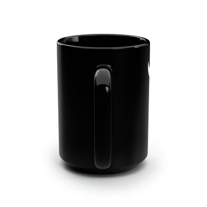 ZV White Face Black Mug, 15oz - THE ZEN VIKING