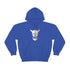 ZV White Half Heavy Blend™ Hooded Sweatshirt - THE ZEN VIKING