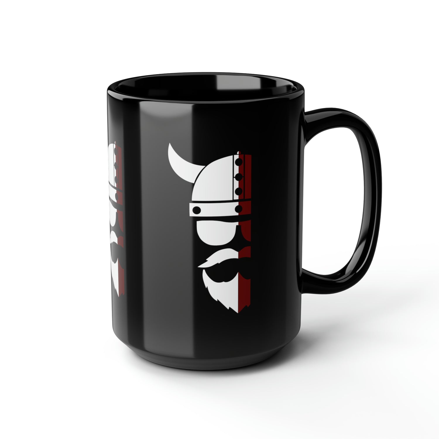 ZV White Face Black Mug, 15oz - THE ZEN VIKING