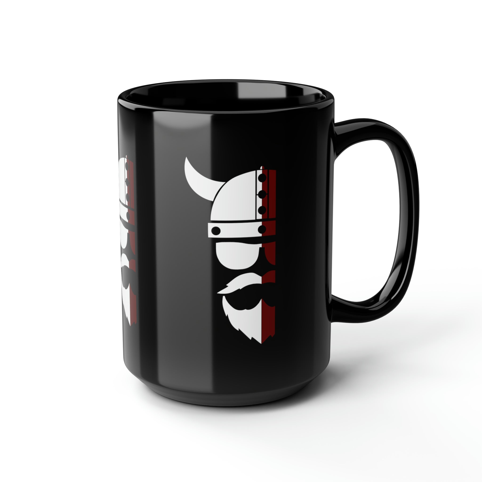 ZV White Face Black Mug, 15oz - THE ZEN VIKING