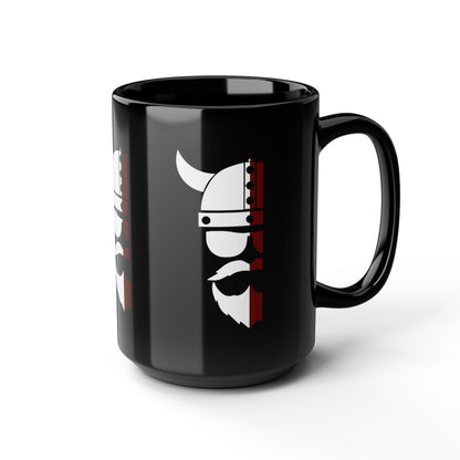 ZV White Face Black Mug, 15oz - THE ZEN VIKING