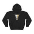 ZV White Half Heavy Blend™ Hooded Sweatshirt - THE ZEN VIKING
