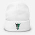 ZV Harvey Green Embroidered Beanie - THE ZEN VIKING